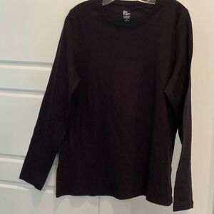 Kim Rogers Soft Black Cotton Top